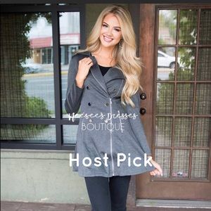 🌶HP🌶NWT🔥Beautiful Teal Peacoat